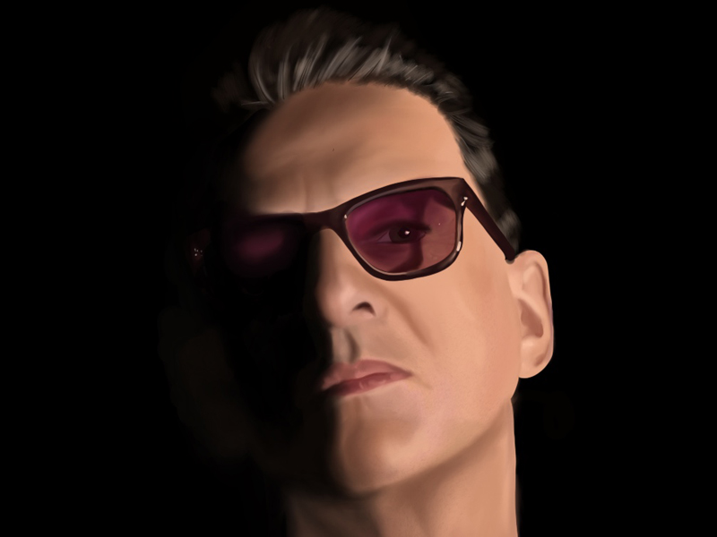 Depeche Mode your agentcy Werbeagentur Illustration Niederrhein digitales Portrait Zeichnung Kleve Goch Dave Gahan