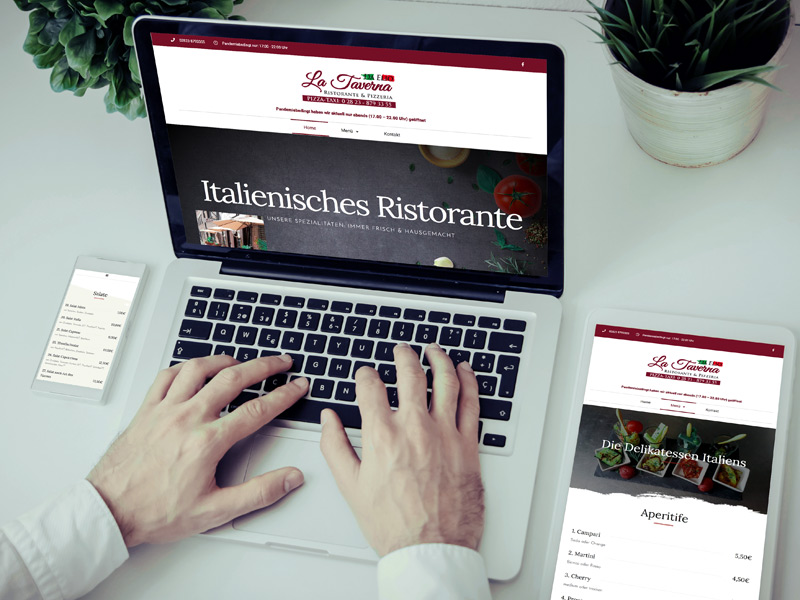 Website erstellen Ristorante Elio Goch Webdesign your agentcy werbeagentur Niederrhein Kreis Kleve